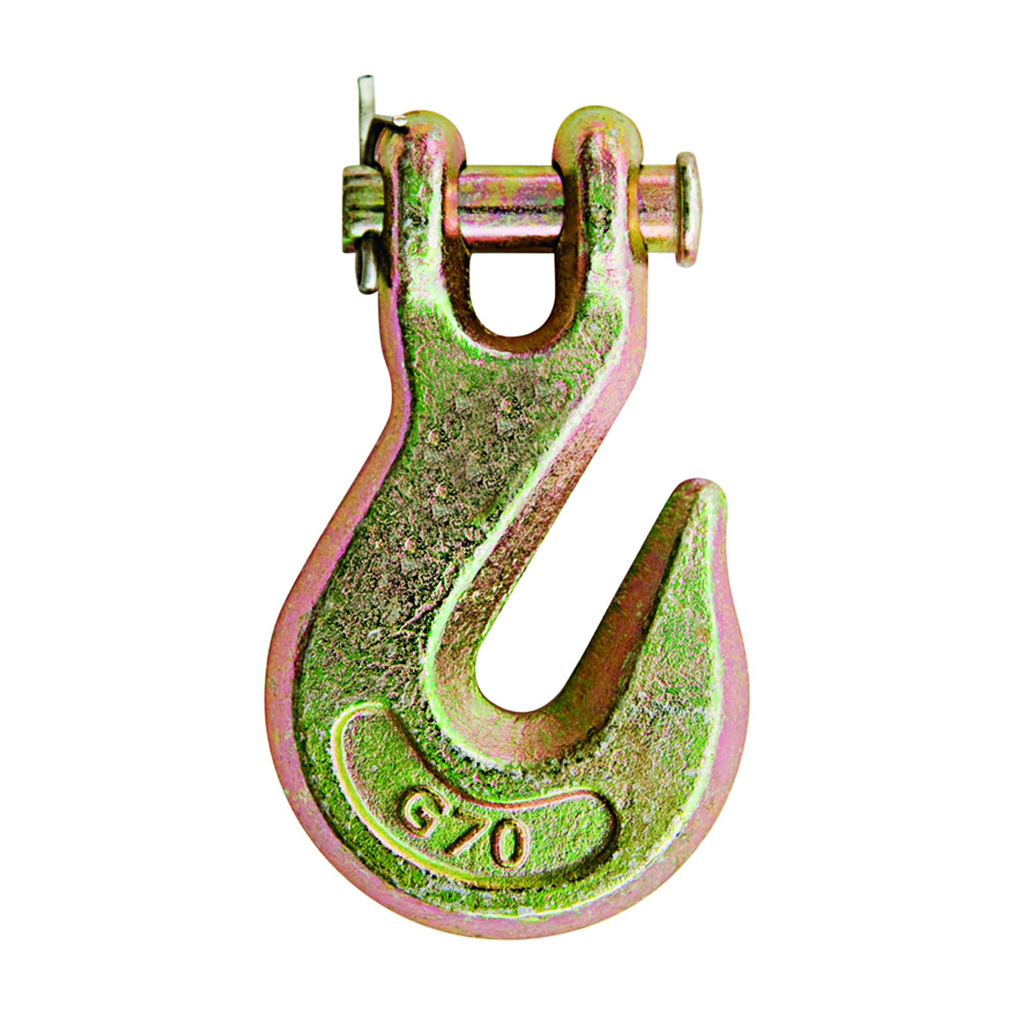 KingChain, 1/4in.GRAB-HOOK-CLEVIS-G70-W.TAG, Material Steel, Model# 115770